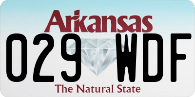 AR license plate 029WDF