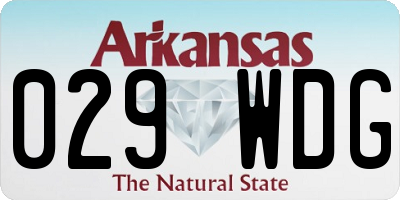 AR license plate 029WDG
