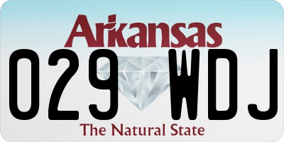 AR license plate 029WDJ