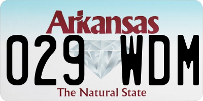AR license plate 029WDM