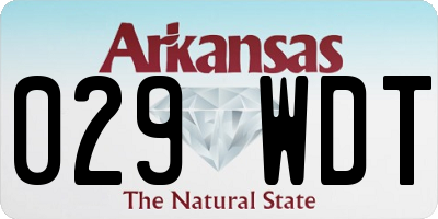 AR license plate 029WDT