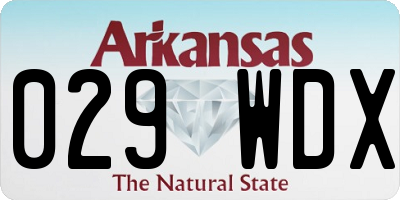 AR license plate 029WDX