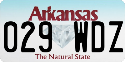 AR license plate 029WDZ