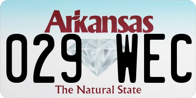 AR license plate 029WEC
