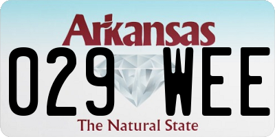 AR license plate 029WEE