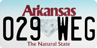 AR license plate 029WEG