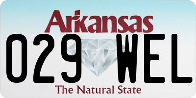 AR license plate 029WEL