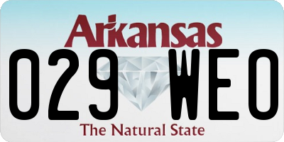 AR license plate 029WEO