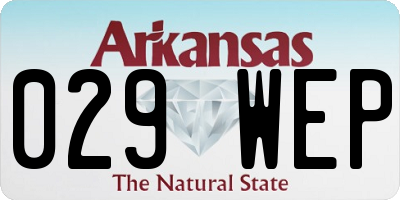 AR license plate 029WEP