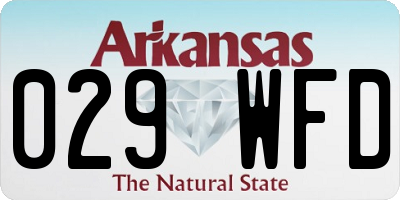 AR license plate 029WFD