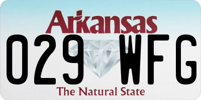 AR license plate 029WFG