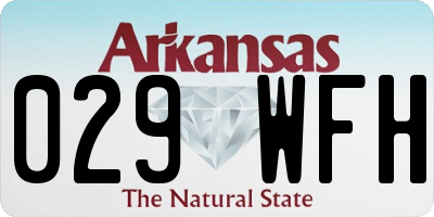 AR license plate 029WFH