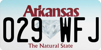 AR license plate 029WFJ