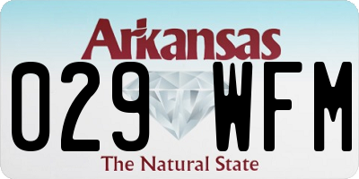 AR license plate 029WFM
