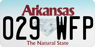 AR license plate 029WFP
