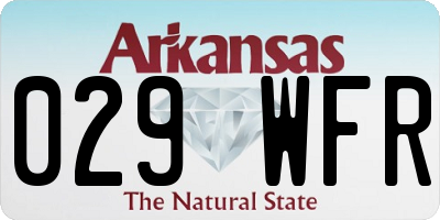 AR license plate 029WFR