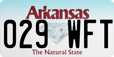 AR license plate 029WFT