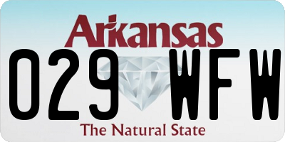 AR license plate 029WFW