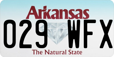 AR license plate 029WFX