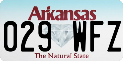 AR license plate 029WFZ