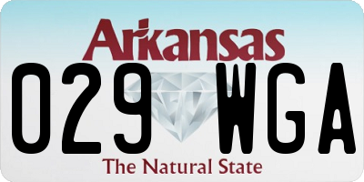 AR license plate 029WGA