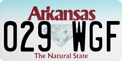 AR license plate 029WGF