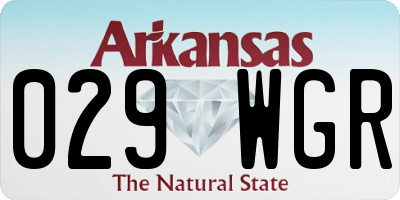 AR license plate 029WGR
