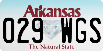 AR license plate 029WGS