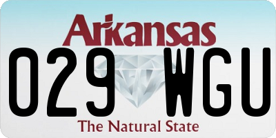 AR license plate 029WGU