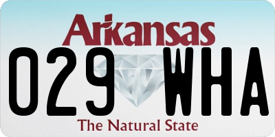 AR license plate 029WHA