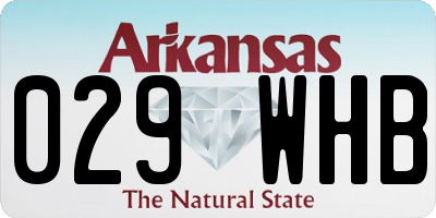 AR license plate 029WHB
