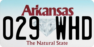 AR license plate 029WHD