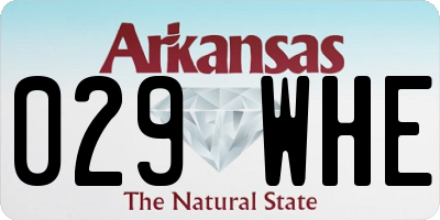 AR license plate 029WHE