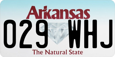 AR license plate 029WHJ
