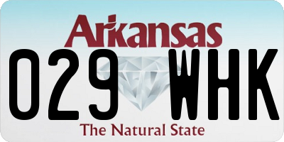AR license plate 029WHK