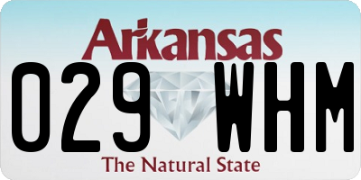 AR license plate 029WHM