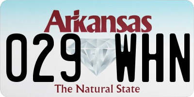 AR license plate 029WHN