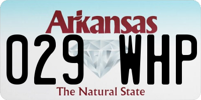 AR license plate 029WHP