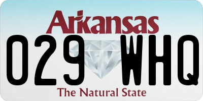 AR license plate 029WHQ