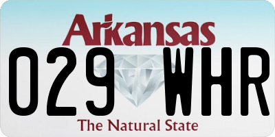AR license plate 029WHR