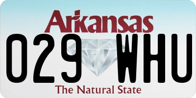 AR license plate 029WHU