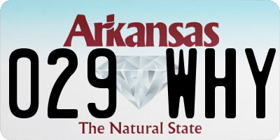 AR license plate 029WHY