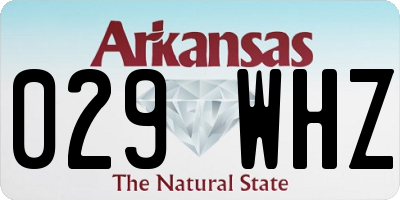 AR license plate 029WHZ