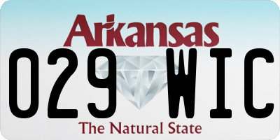AR license plate 029WIC