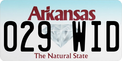 AR license plate 029WID