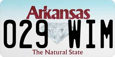 AR license plate 029WIM