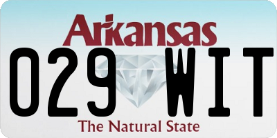 AR license plate 029WIT