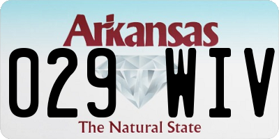 AR license plate 029WIV