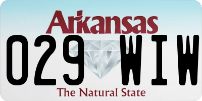 AR license plate 029WIW