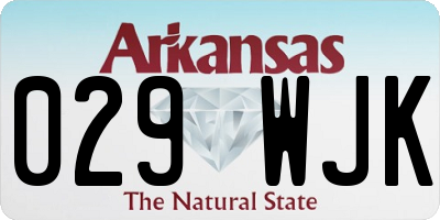 AR license plate 029WJK
